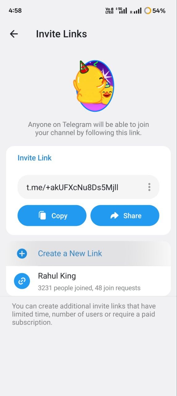Telegram Joining Proof